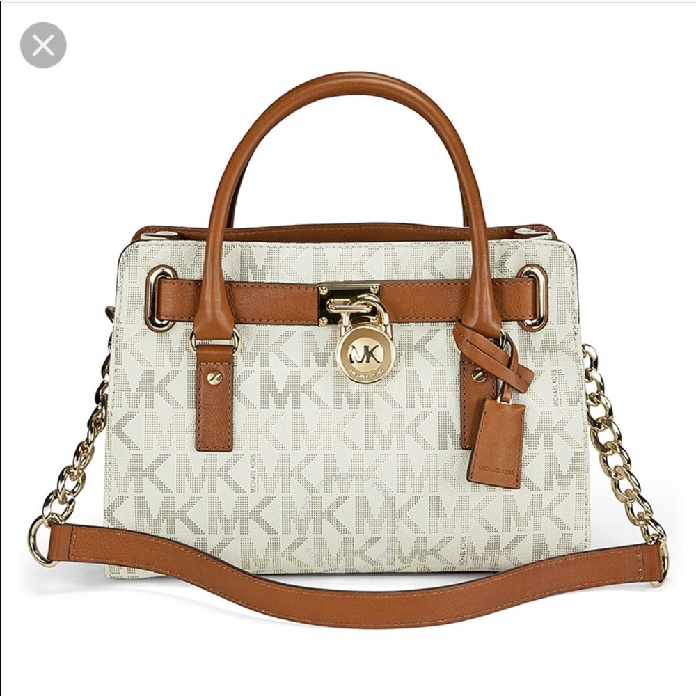 Michael kors hamilton logo satchel